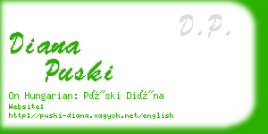 diana puski business card